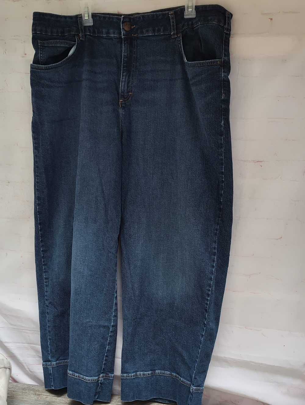 Lee Women's Legendary High Rise Trouser Jean (Barrel), Elevated Retro, Size 22W
